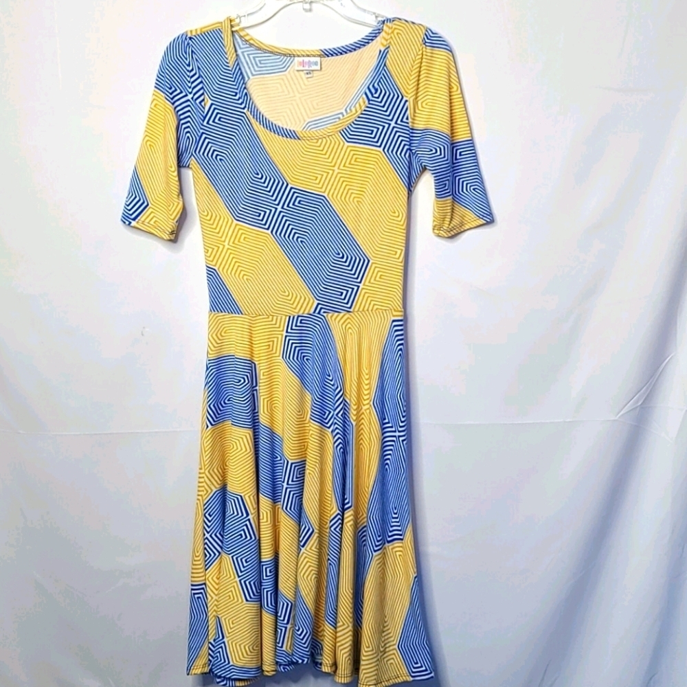 LuLaRoe scoop neck short sleeve dress sz XS